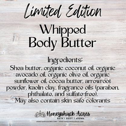 Limited Edition Whipped Body Butter | Peach + Berry Bliss