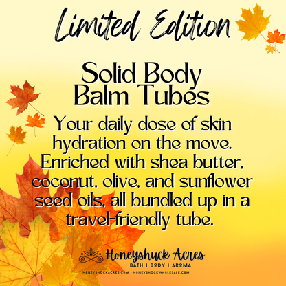 Body Balm Tube | * Limited Edition * | new wt 2 oz | Solid Lotion Bar