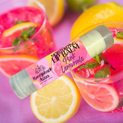 Lip Balm Tube | Pink Lemonade | Vegan | Net Wt 0.15 oz