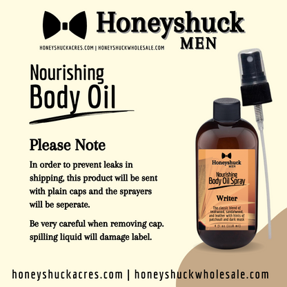 Men's Nourishing Body Oil | Writer | Vegan