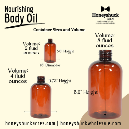 Men's Nourishing Body Oil | Butterscotch + Bourbon | Vegan