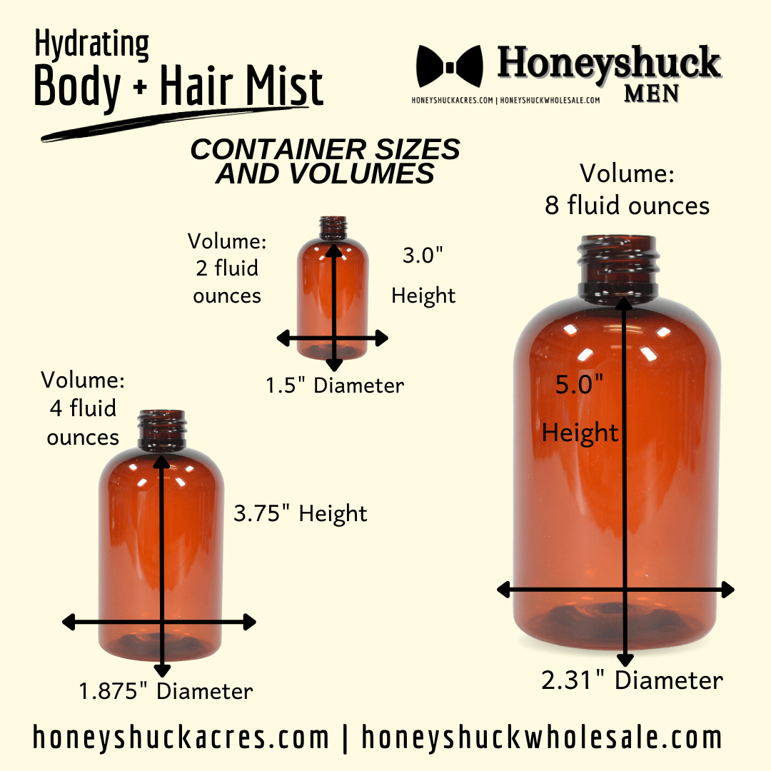 Men's Hydrating Body + Hair Mist | Writer | Choice of Size | Spray