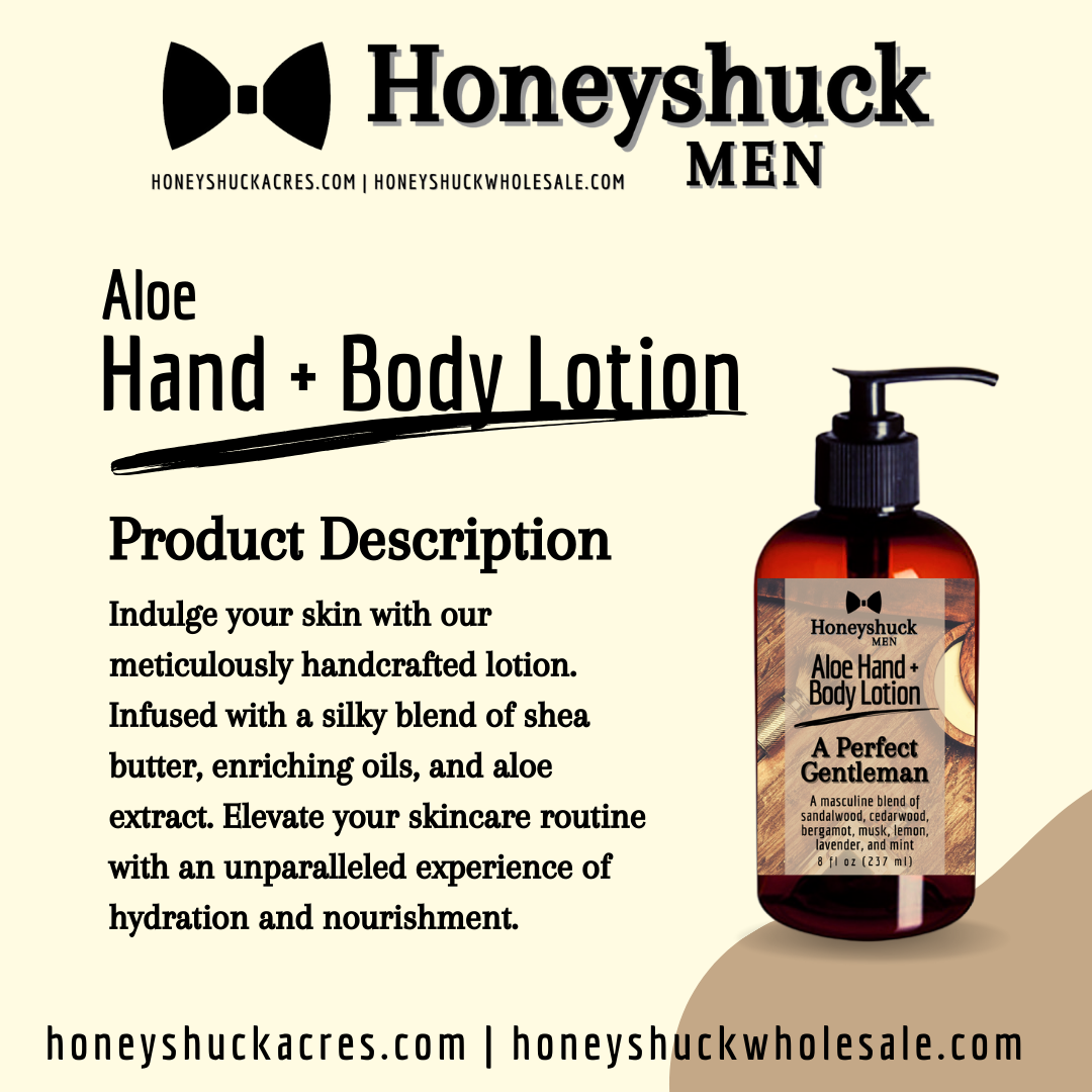 Men's Hand + Body Lotion | Writer | Choice of Size | Vegan