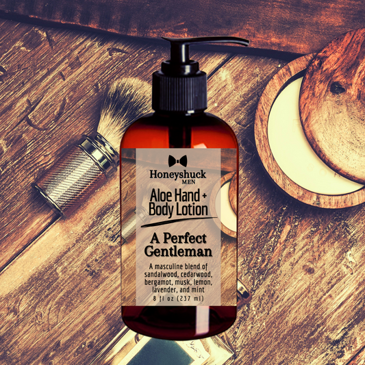Men's Hand + Body Lotion | A Perfect Gentleman | Choice of Size | Vegan