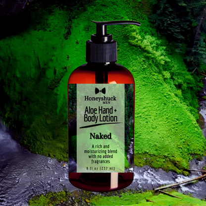 Men's Hand + Body Lotion | Naked | Unscented | Choice of Size | Vegan