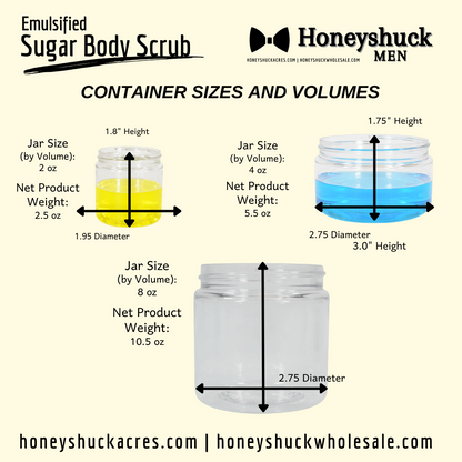 Men's Sugar Body Scrubs | Butterscotch + Bourbon | Choice of Size