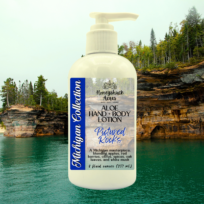 Michigan Hand + Body Lotion | Pictured Rocks Inspired Scent | Choice of Size