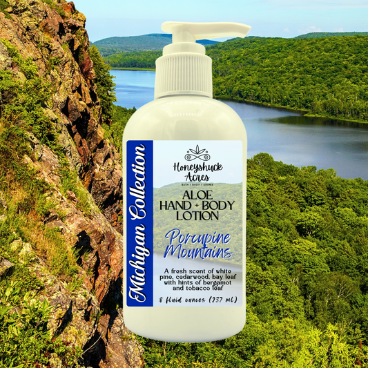 Michigan Hand + Body Lotion | Porcupine Mountains Inspired Scent | Choice of Size