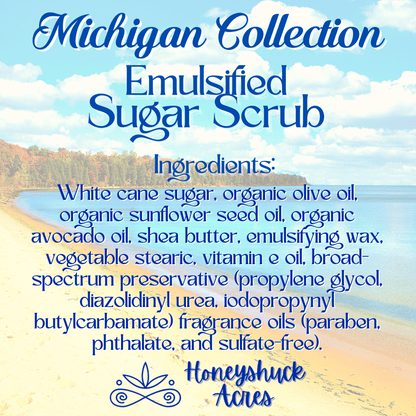 Michigan Sugar Body Scrub | Mackinac Island Inspired Scent | Choice of Size