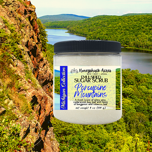 Michigan Sugar Body Scrub | Porcupine Mountains Inspired Scent | Choice of Size