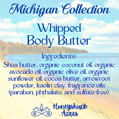 Michigan Whipped Body Butter | Tahquamenon Falls Inspired Scent | Choice of Size