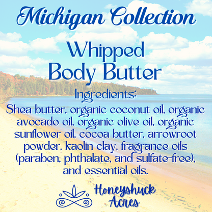 Michigan Whipped Body Butter | Isle Royale Inspired Scent | Choice of Size