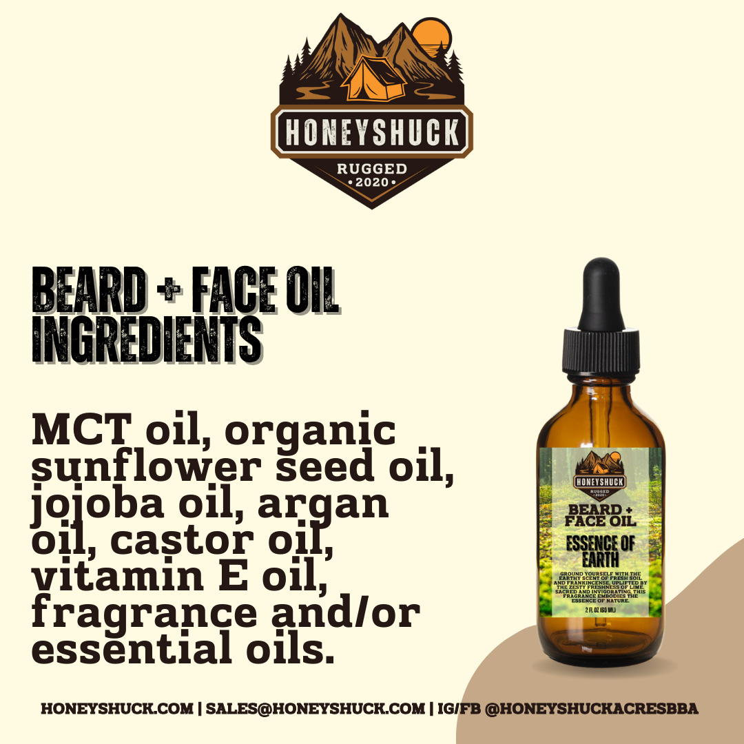 Rugged Beard + Face Oil | 2 fl oz | Choice of Scent