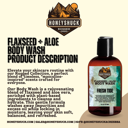 Rugged Body Wash | 8 fl oz | Choice of Scent